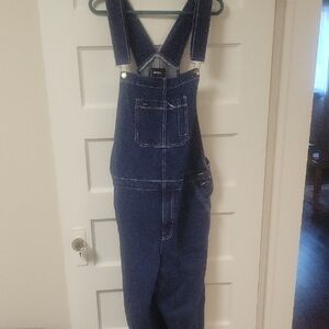 RVCA Dark Blue Denim Americana Fit Men's Denim Overalls